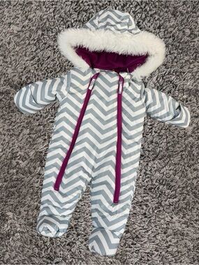 Stevies Chevron Bunting Snowsuit